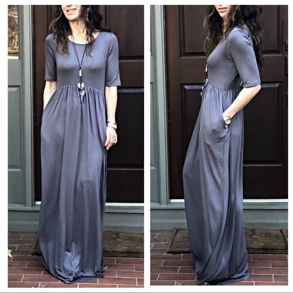 Chic side pocket maxi dress - Picture 5 of 7